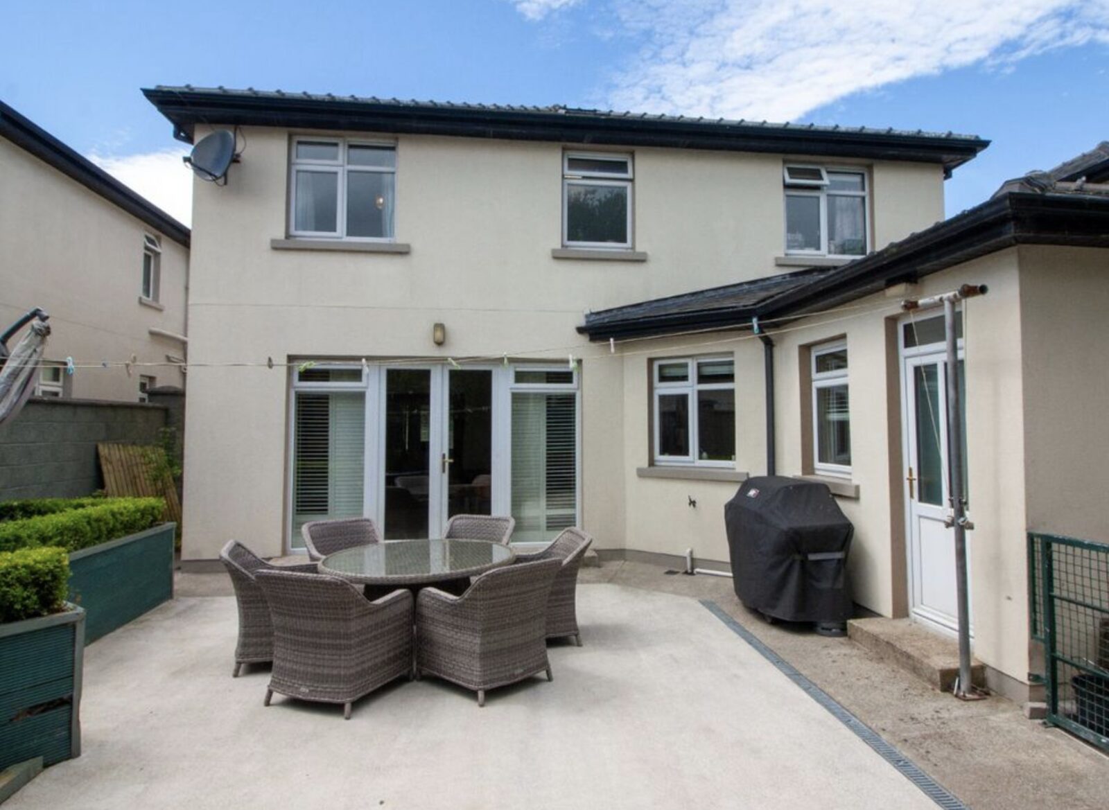 Rear exterior and patio