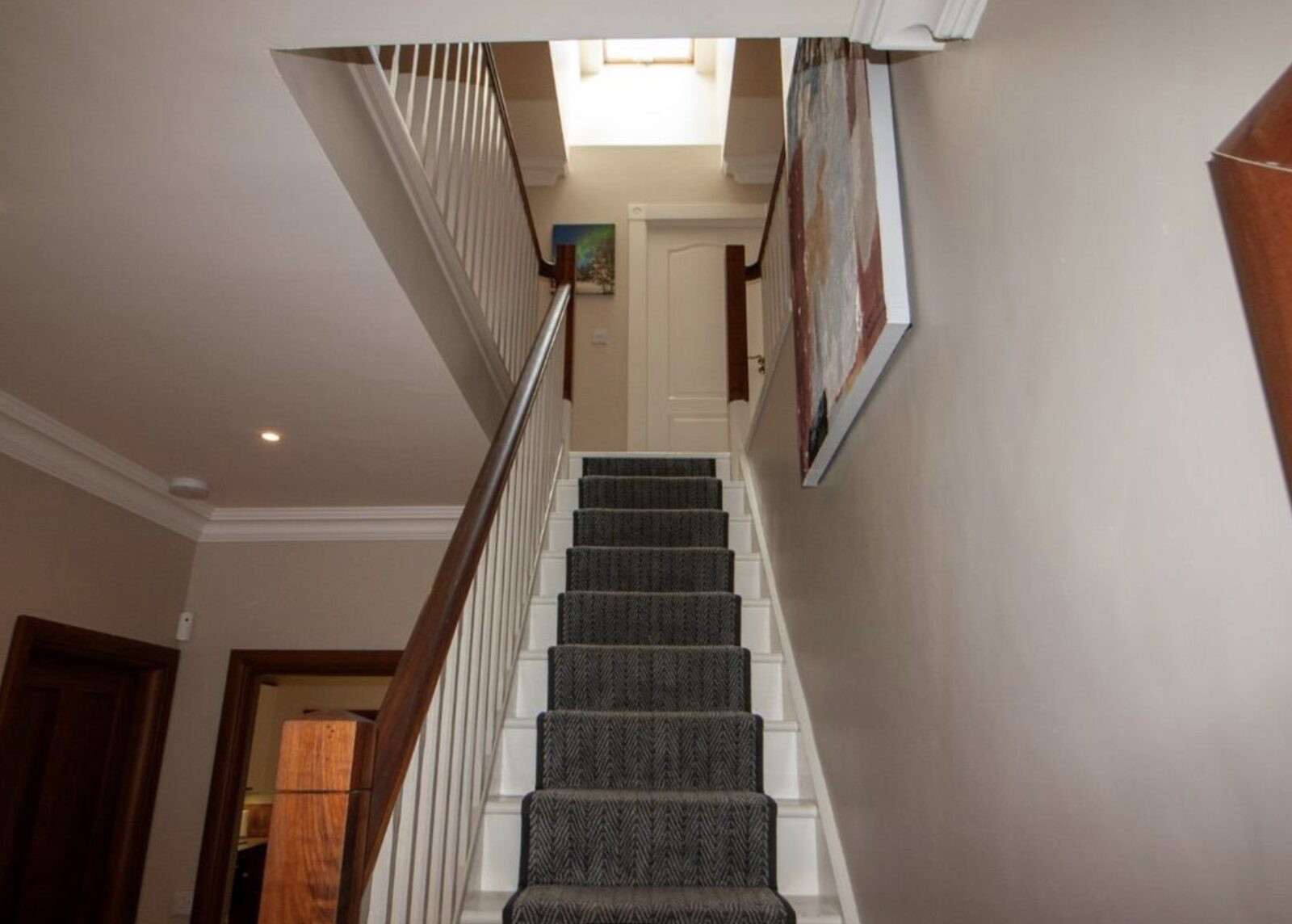 Staircase with skylight